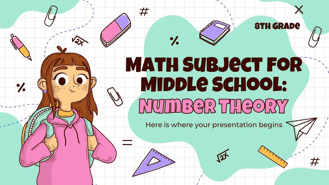 Math Subject for Middle School 8th Grade Number Th