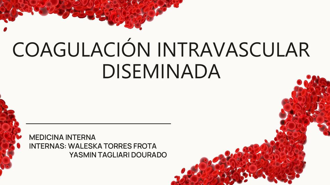 Trabajo Coagulación Intravascular diseminada