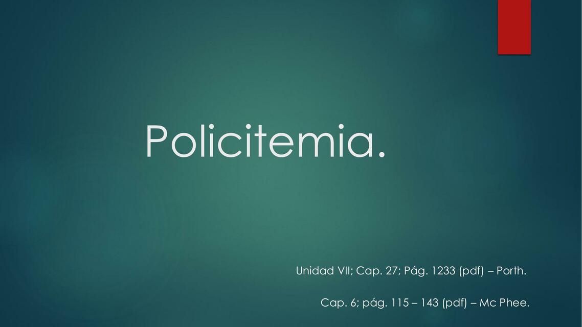 Policitemia