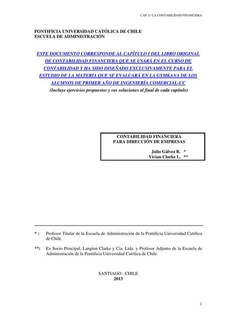 Contabilidad Financiera para Dirección de Empresas