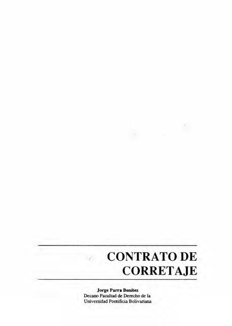 Contrato de Corretaje