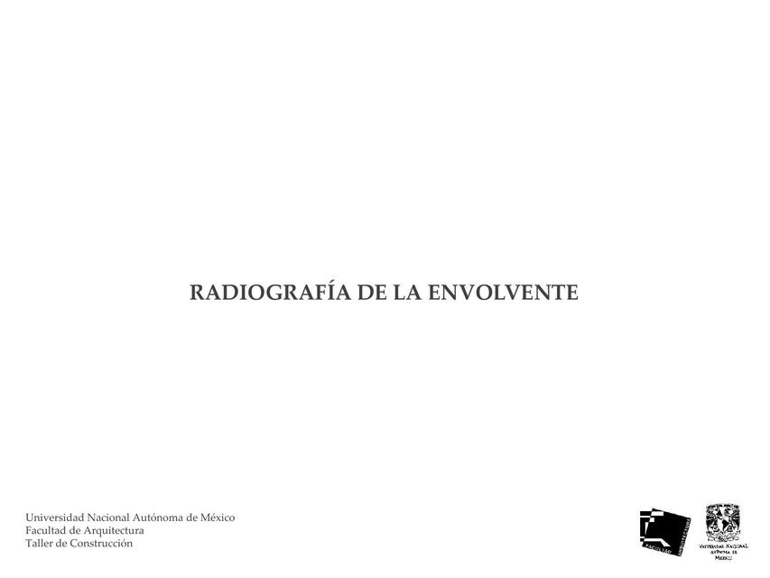 Radiografía de la Envolvente, la Fachada