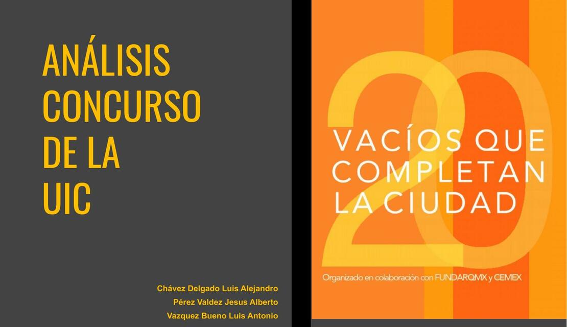 Vacíos que completan la Ciudad; Análisis de Propuesta