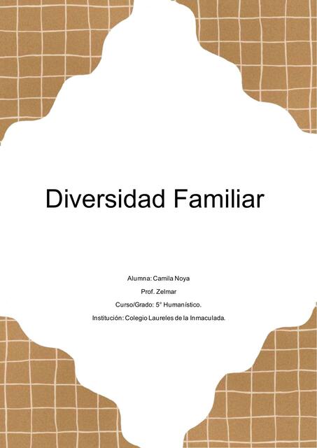 Informe de Diversidad Familiar 