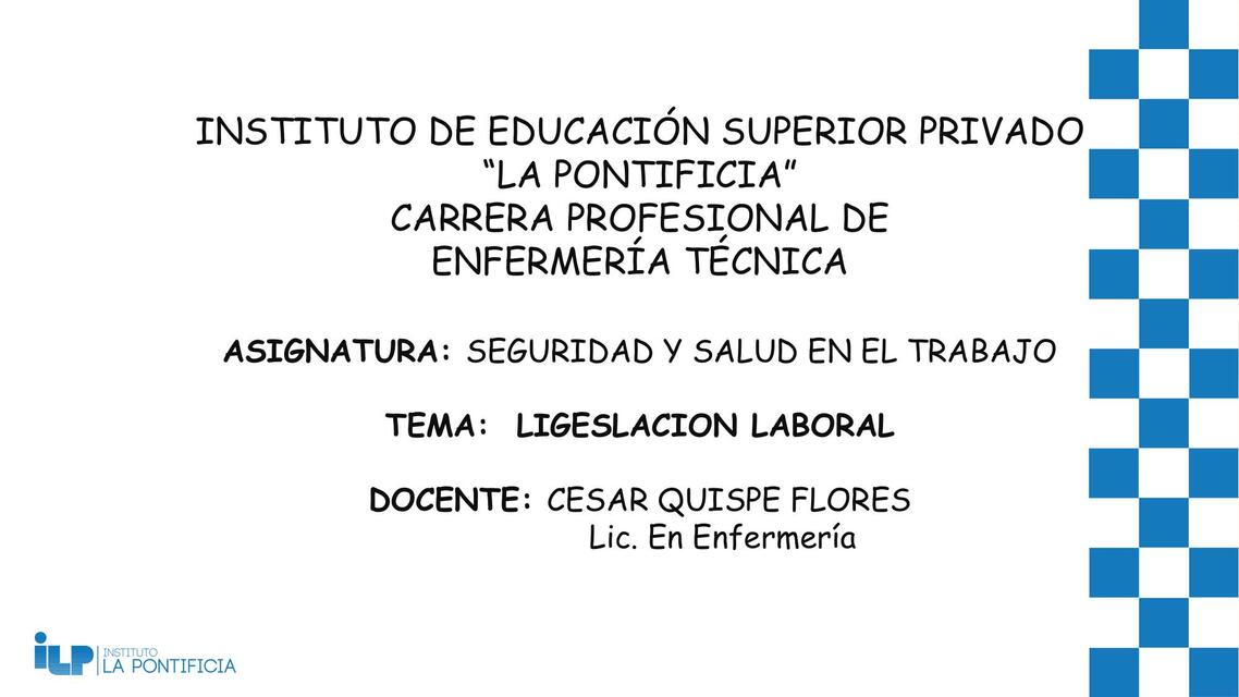 Legislacion laboral