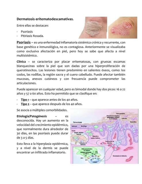 Dermatosis eritematodescamativas