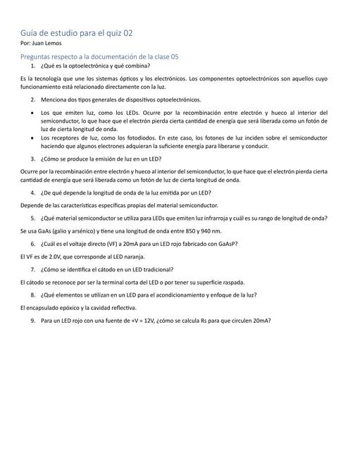 Quiz 02 Bioinstrumentación