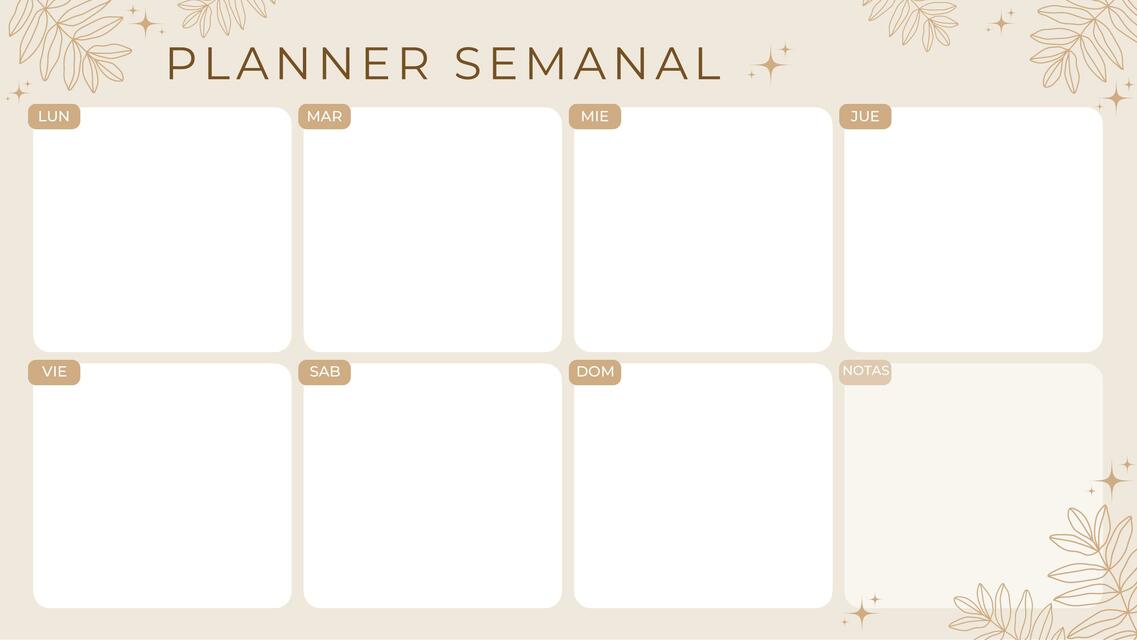 Planner Semanal