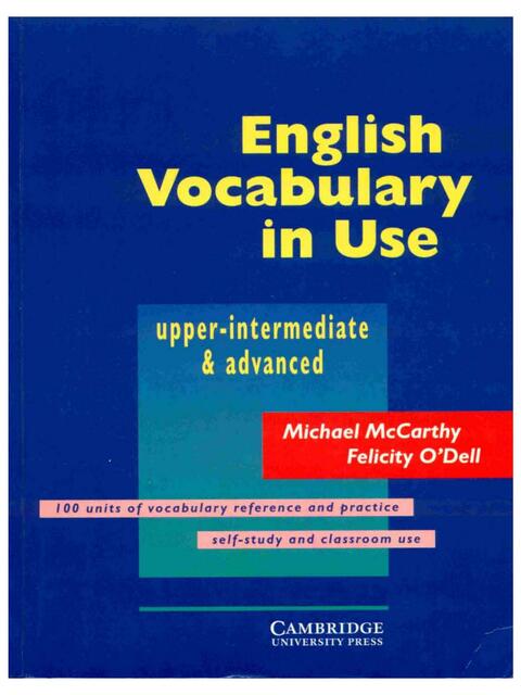 Cambridge English Vocabulary in Use Upp Adv