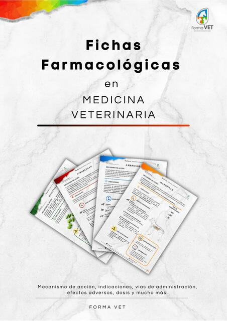 Fichas Farmacologicas en Medicina Veterinaria Form