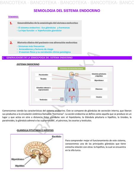 Semiología del Sistema Endocrino 