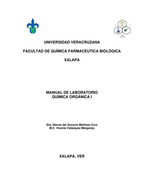 Manual de Laboratorio Química Orgánica I 