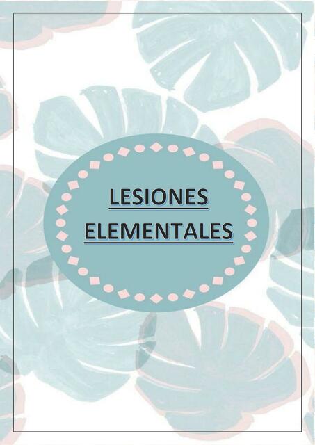 Lesiones Elementales