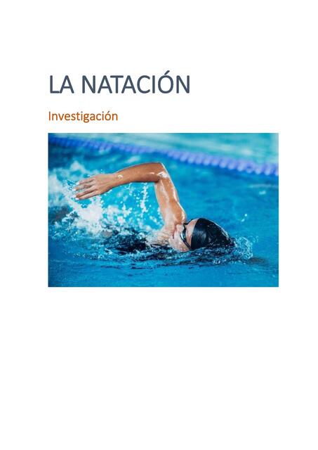 La natación 