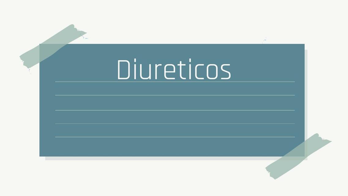 Diuréticos 