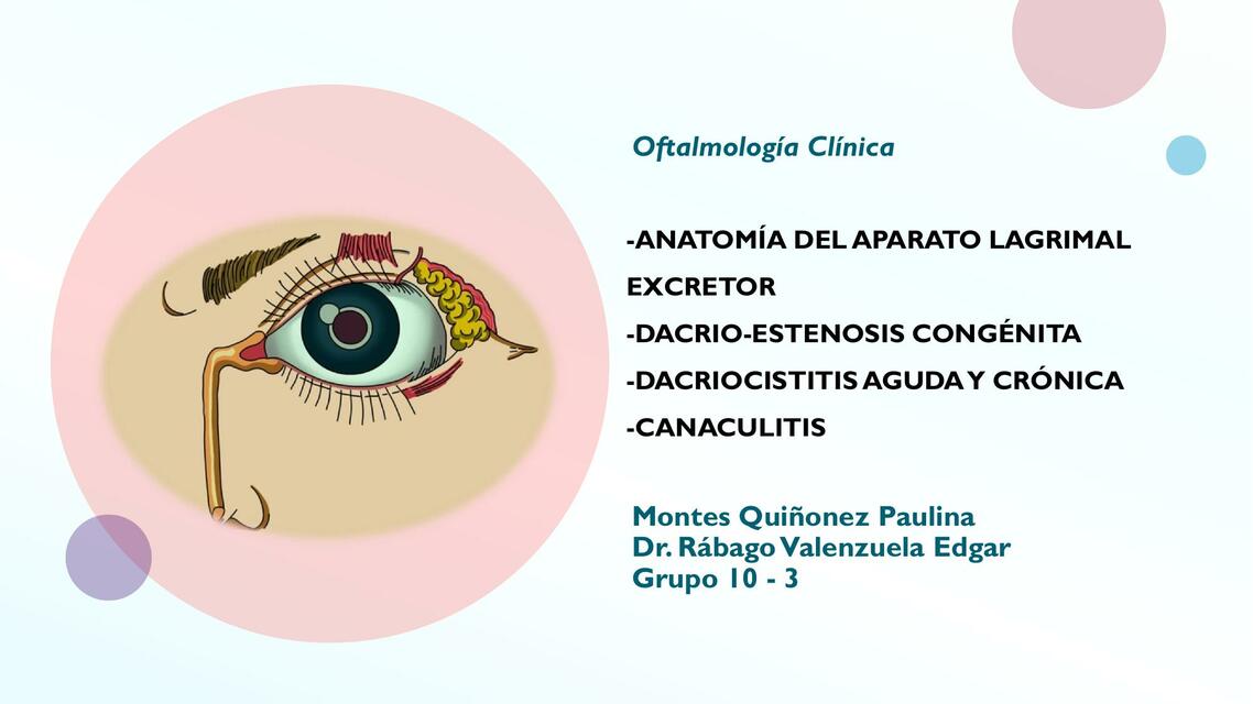 Anatomía del Aparato Lagrimal