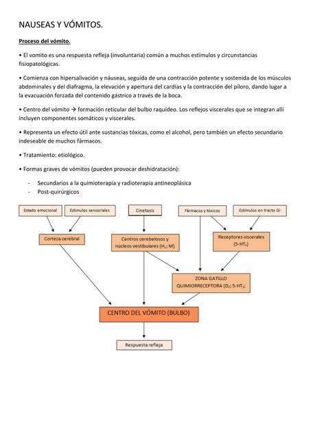 Nauseas y vómitos 