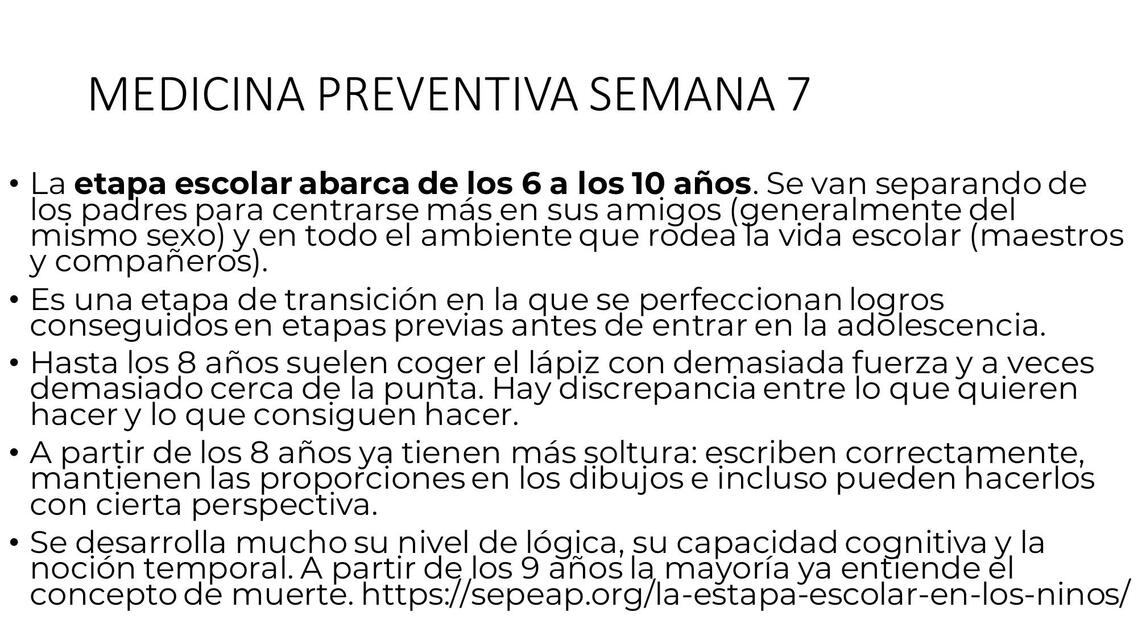 Medicina Preventiva Semana 7