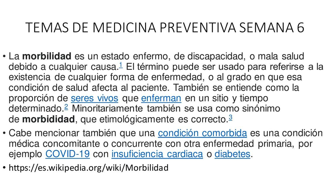 Temas de Medicina Preventiva Semana 6