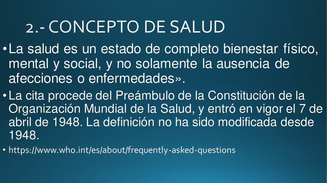 Concepto de Salud 