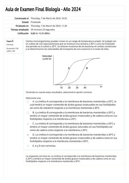 Aula de Examen Final de Biología- Año 2024 