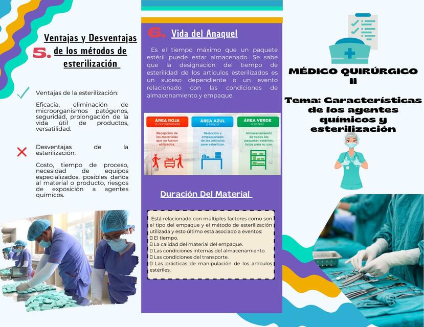 Características de los Agentes Químicos y Esterilización 