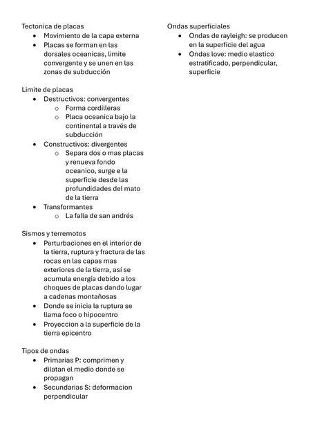 Tectónica de placas Dannisa's Diary uDocz