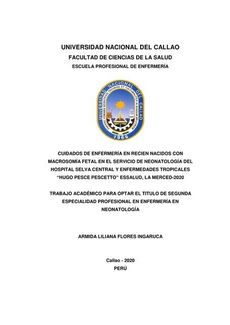 Cuidados de Enfermería en Recién Nacidos con Macrosomía Fetal 