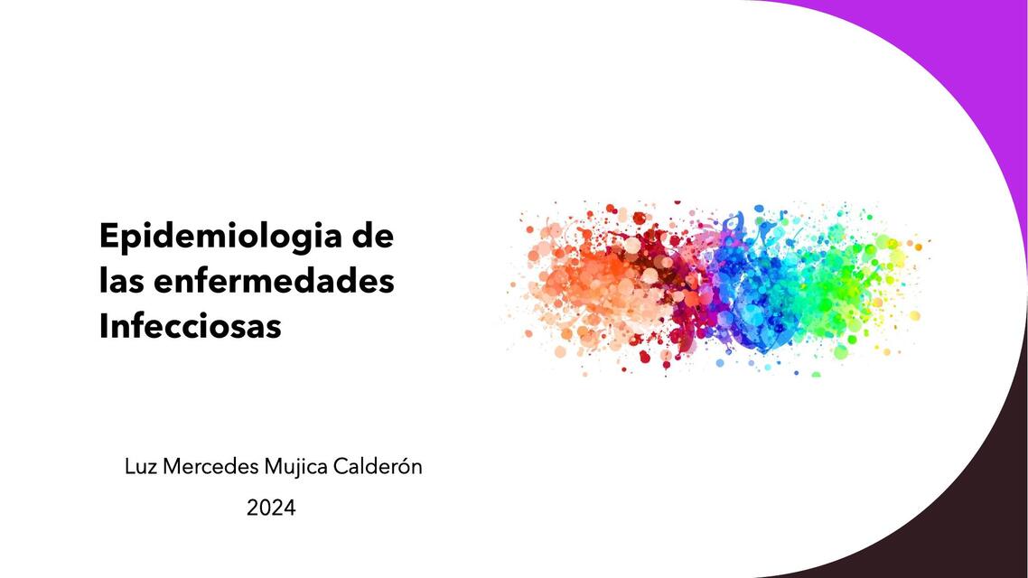 Epidemiología de las enfermedades Infecciosas 