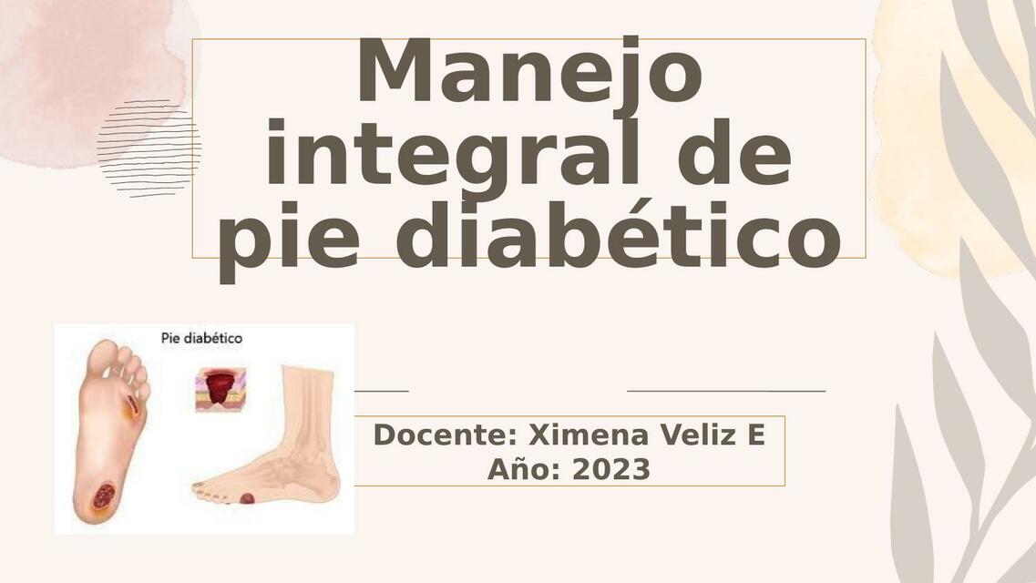 Manejo Pie Diabetico 