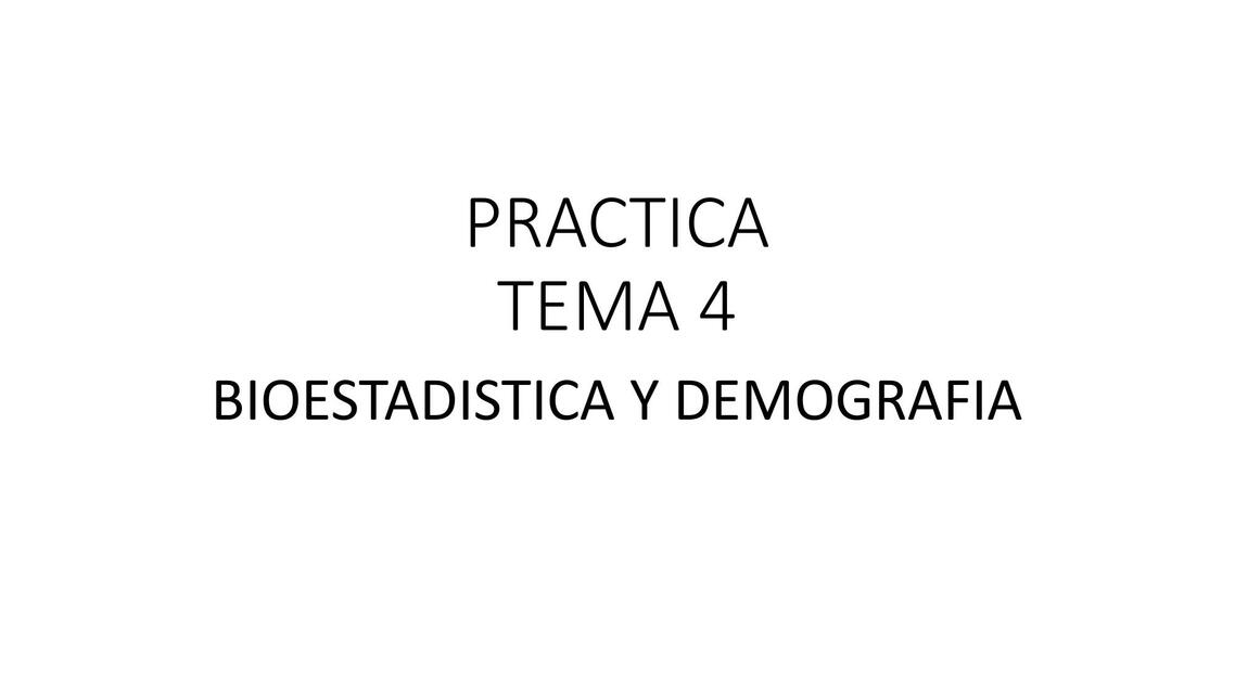 Bioestadistica y demografia 