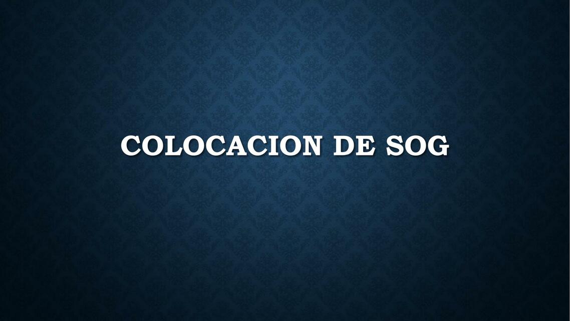 Colocacion de sog Autoguardado