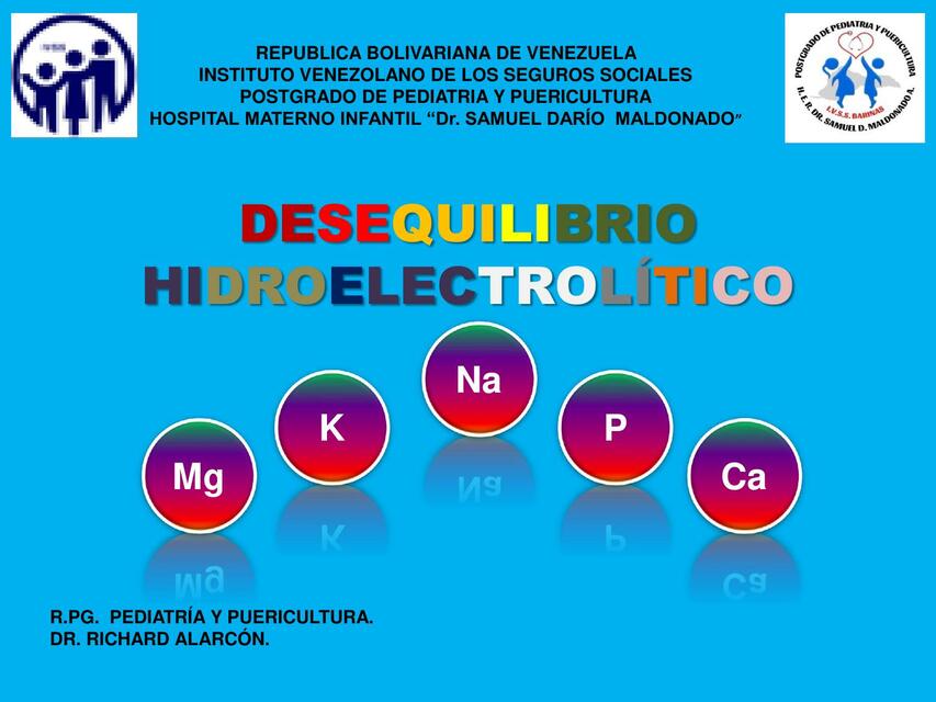 DESEQUILIBRIO HIDROELECTROLÍTICO