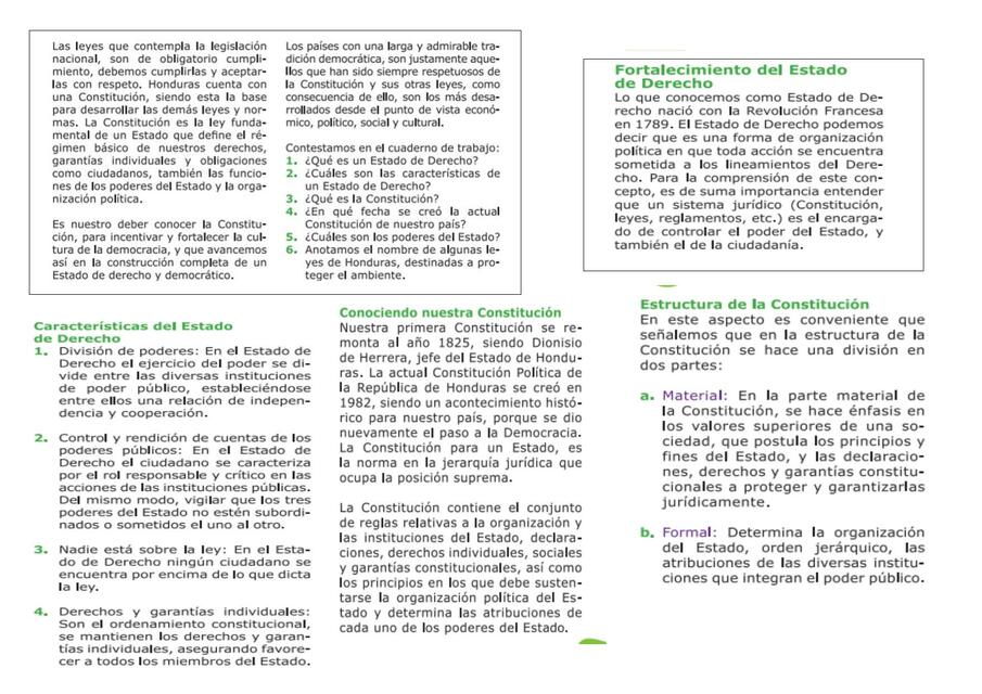 Fortalecimiento del estado de derecho 