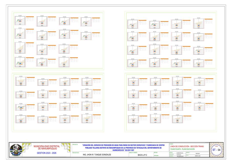 Plano de Sección Transversal 