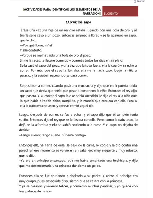 Quinto año textos narrativos 