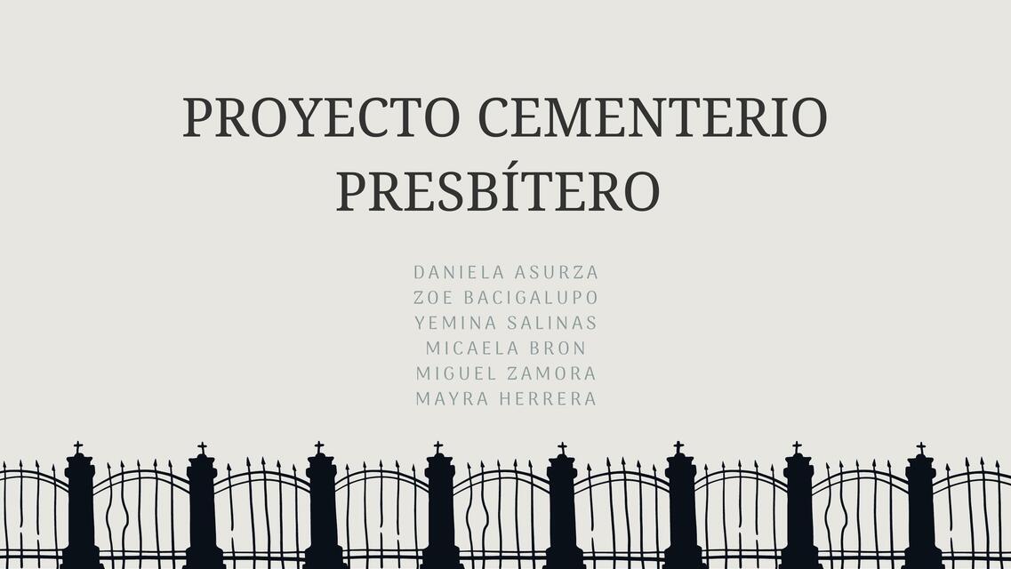 Parcial Cementerio Presbítero Maestro