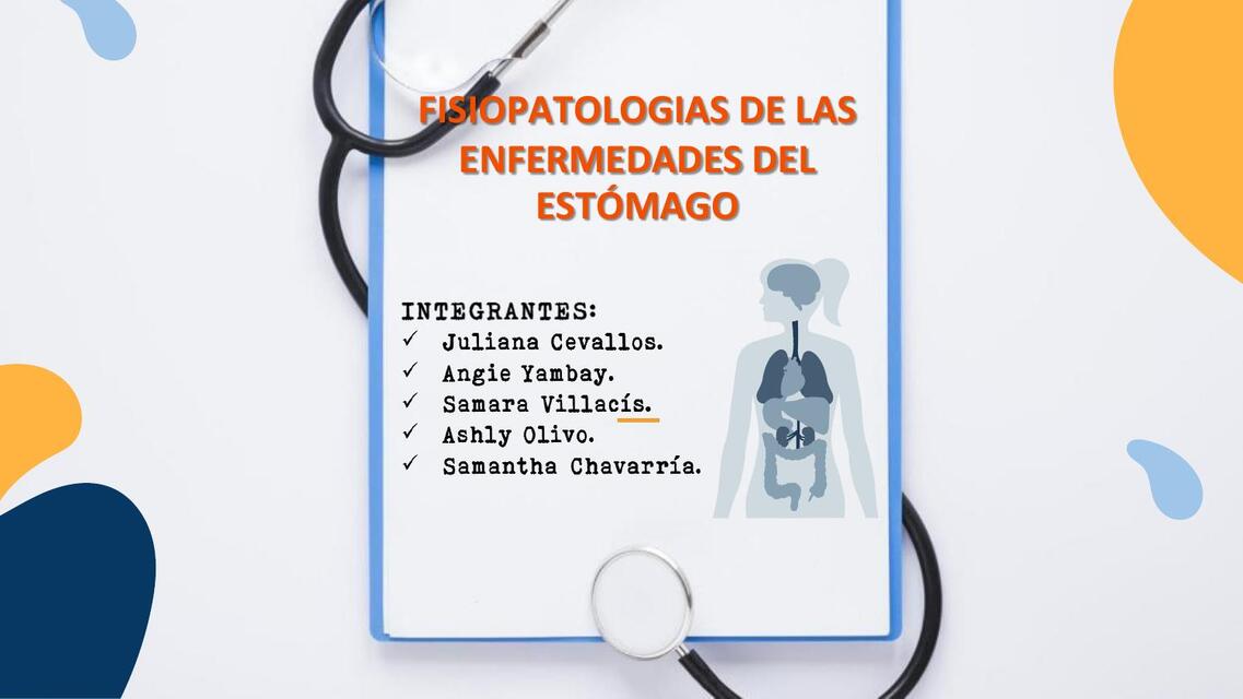 Fisiopatologías de las Enfermedades del Estómago | denisse rubio | uDocz
