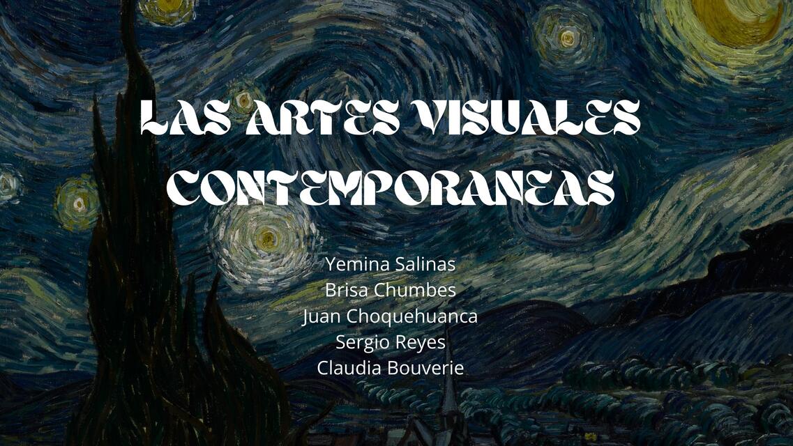 Artes visuales contemporáneas 