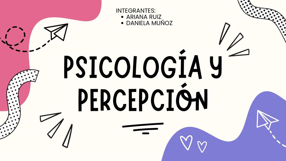 Psicología y percepción 