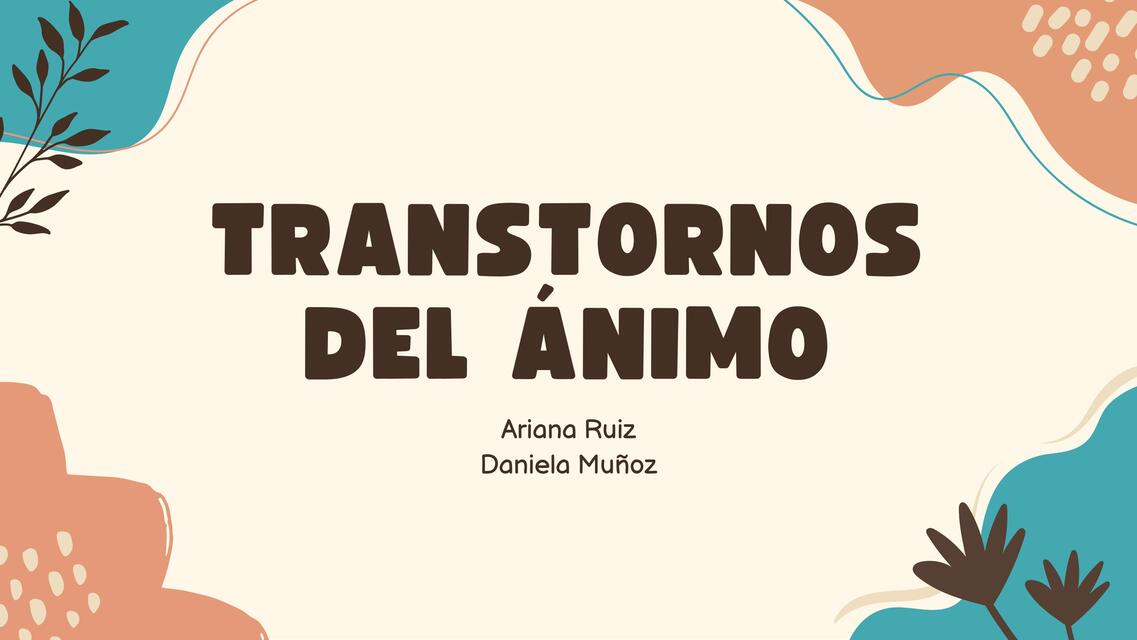 Trastornos del ánimo 