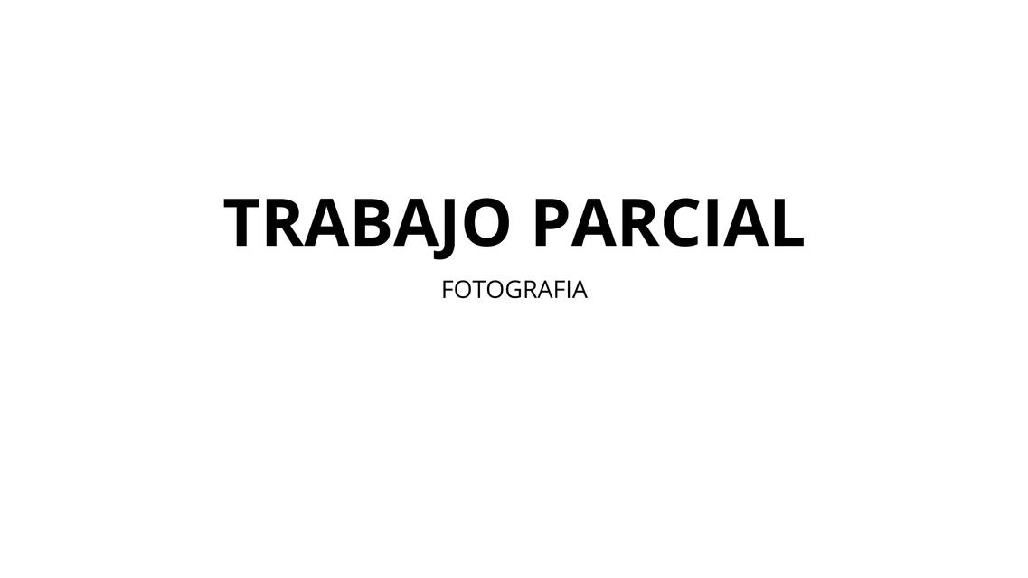 Trabajo parcial 