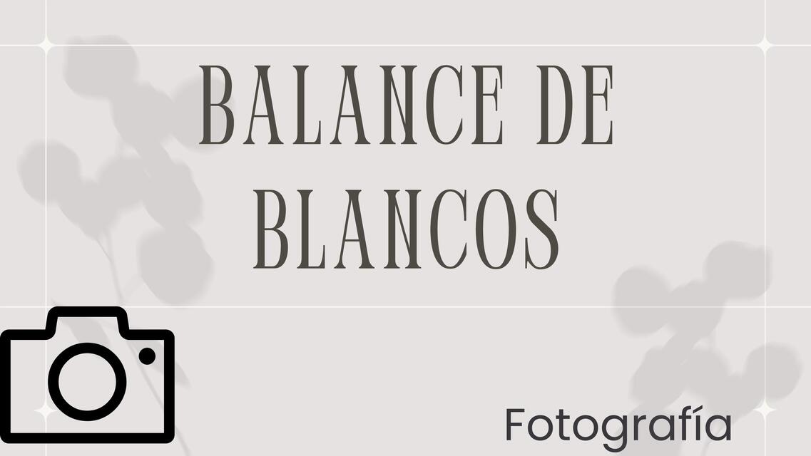 Balance de blancos 