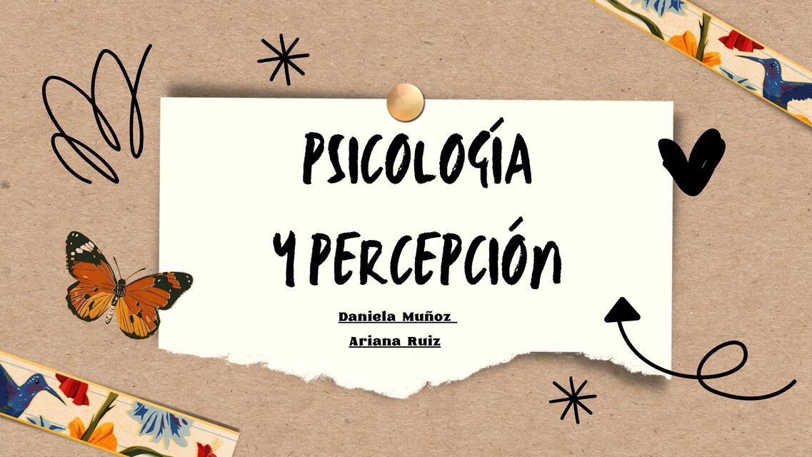 Psicología y Percepción 