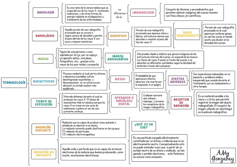 Términos radiológicos mapa conceptual