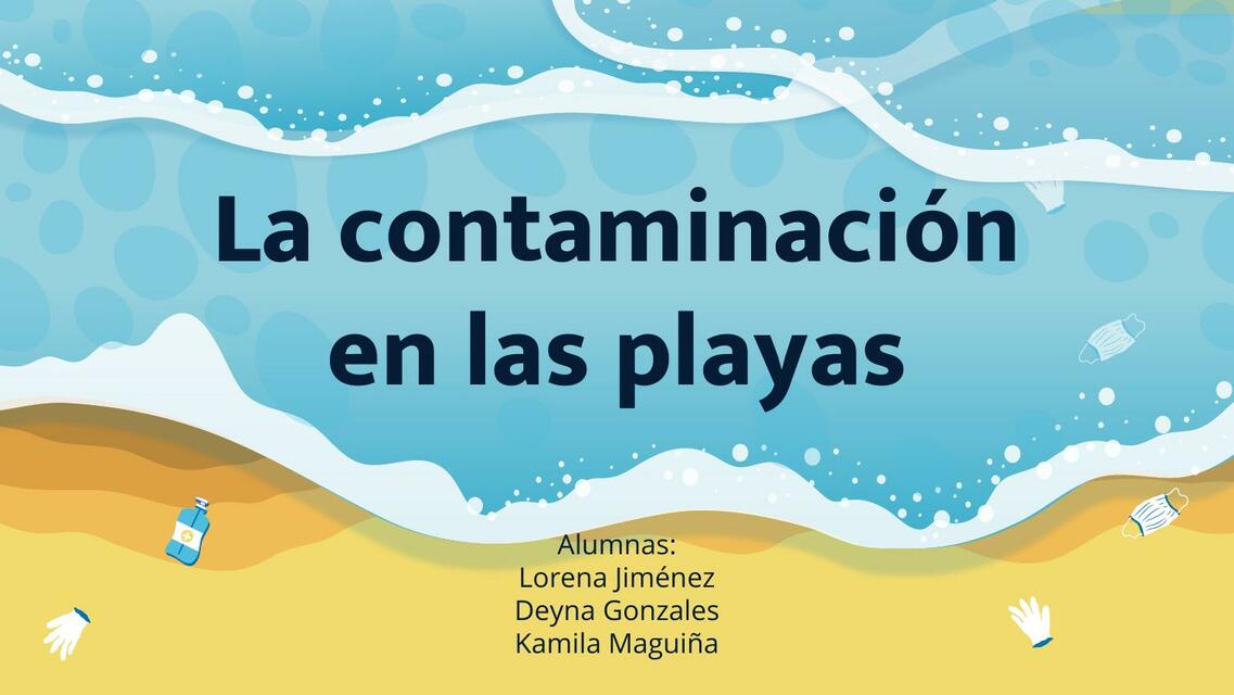 Contaminación de las playas