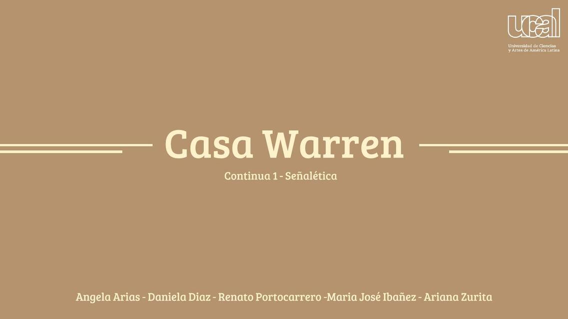 Pictograma Casa Warren