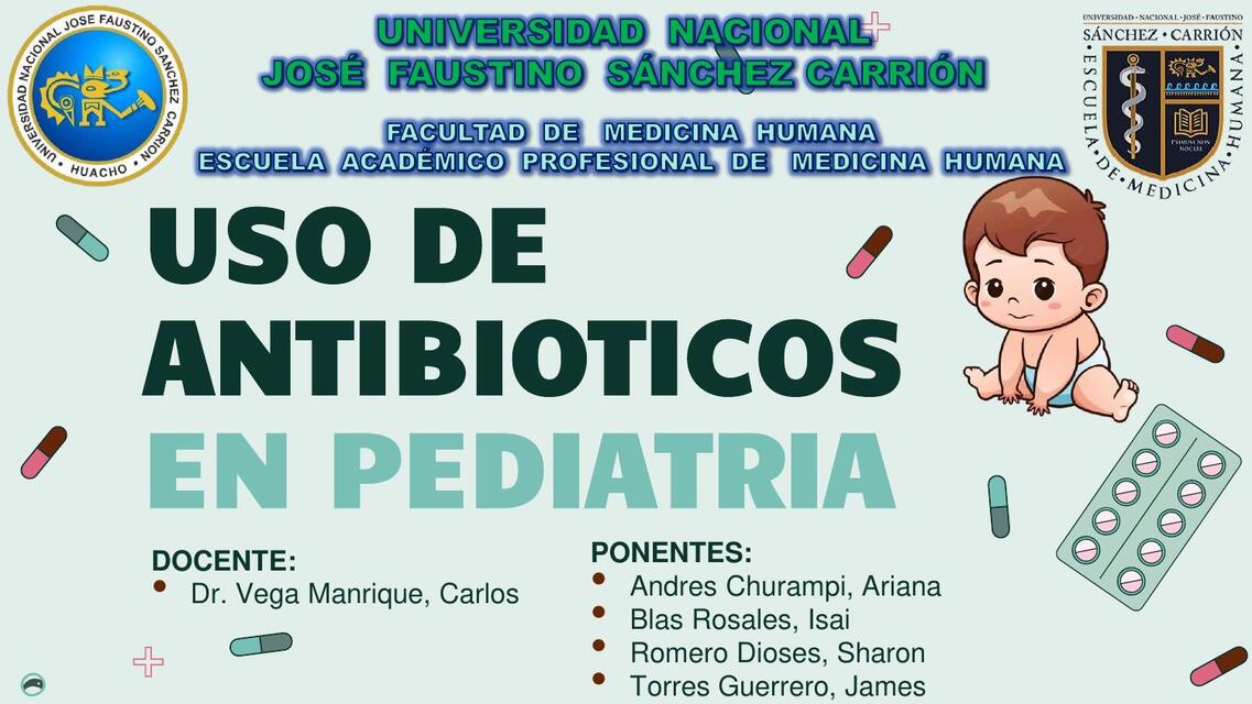 Uso de antibióticos  en pediatría 