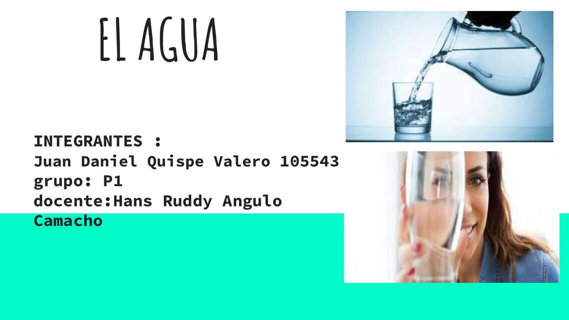 El agua 