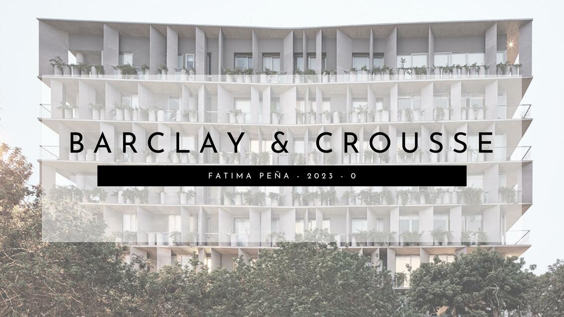 Barclay & Crousse 